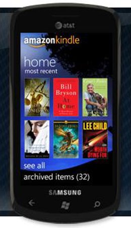 aplicación de Kindle para Windows Phone 7