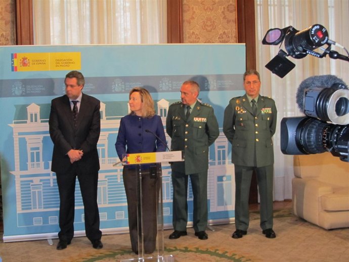 Amparo Valcarce, durante la rueda de prensa