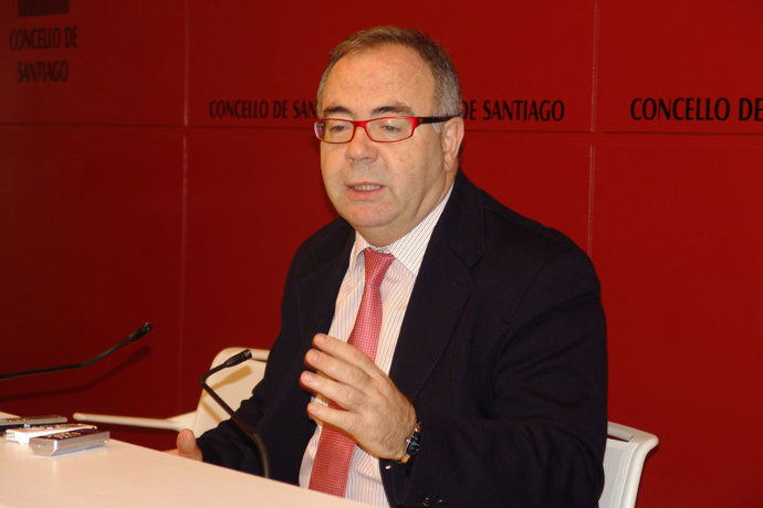 El regidor compostelano, Xosé Sánchez Bugallo