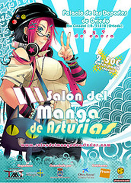 Cartel del Salón de Manga de Asturias