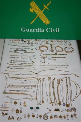 Joyas robadas recuperadas en O Corgo (Lugo)