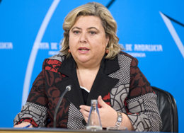 Clara Aguilera, en rueda de prensa