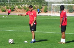 Diego Valeri en un entrenamiento