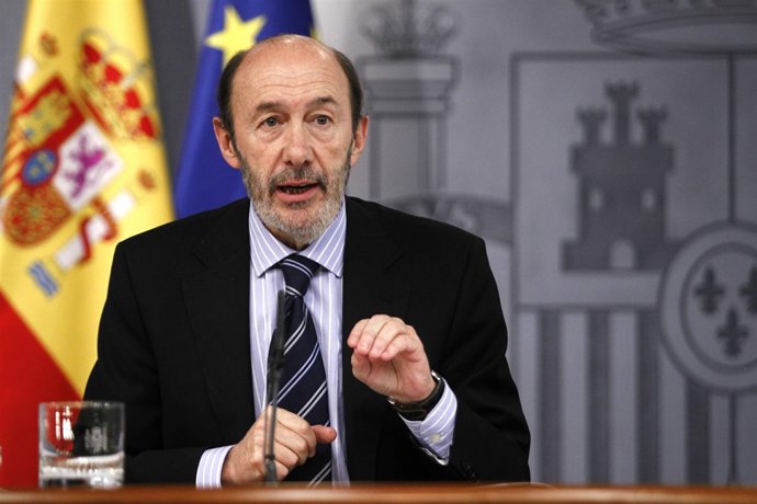 vicepresidente primero del Gobierno, Alfredo Pérez Rubalcaba