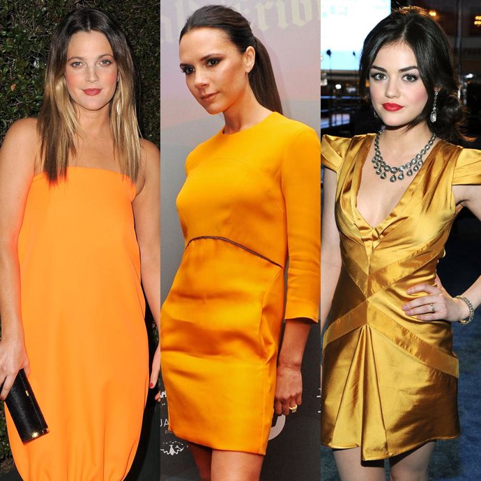 Drew Barrymore, Victoria Beckham y Lucy Hale