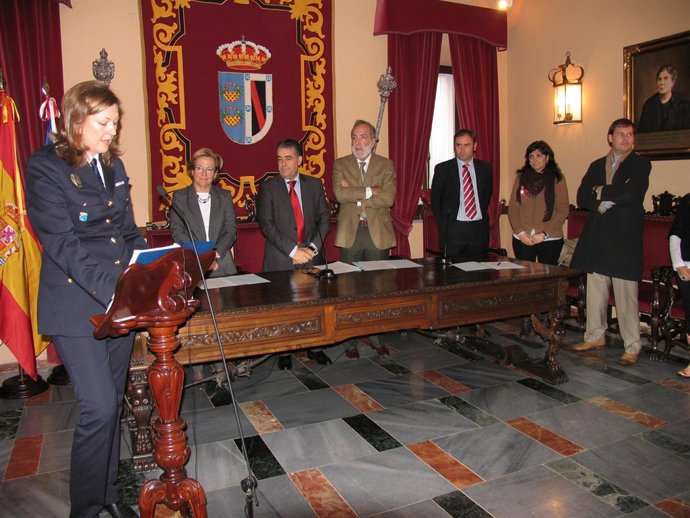 La nueva Inspectora Jefa de la Policía Local de Almonte, Francisca Borrero, en u