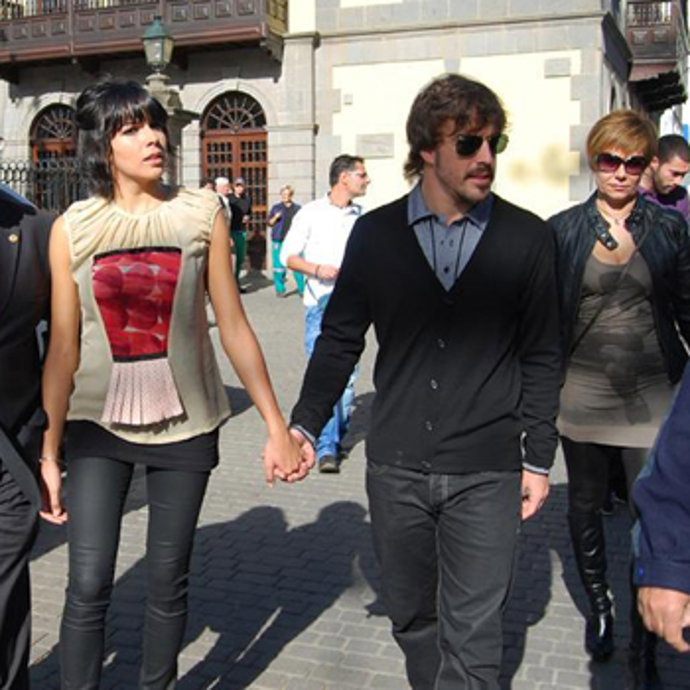 Raquel del Rosario y Fernando Alonso