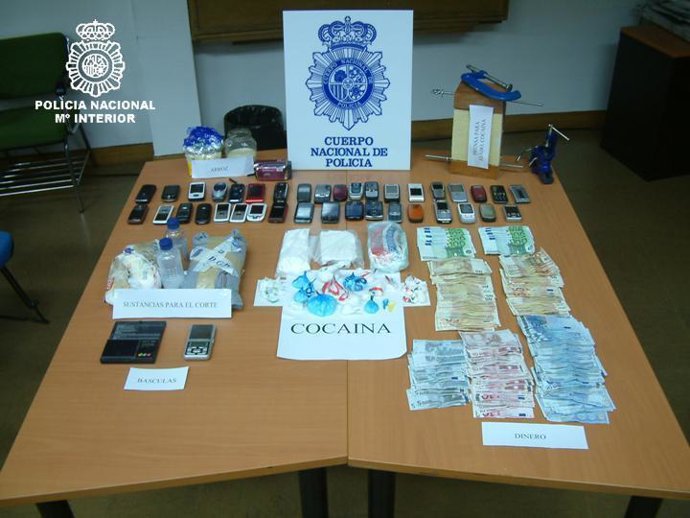 Opreación contra el tráfico de cocaína