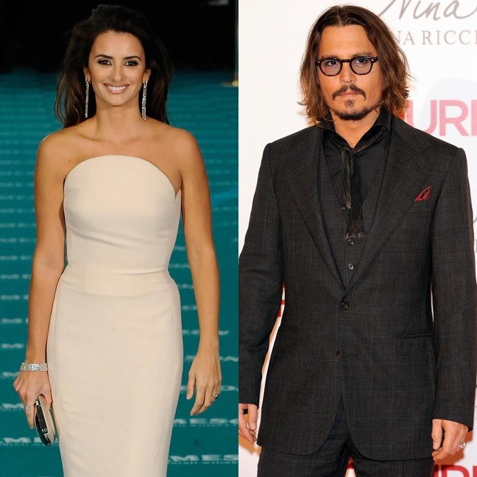 Penélope Cruz y Johnny Depp