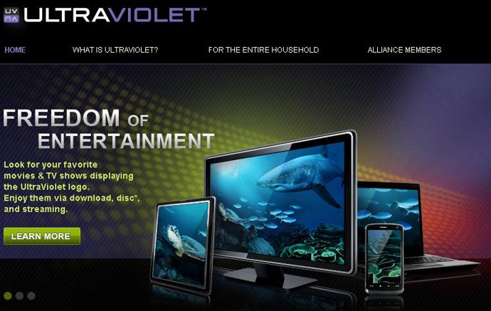 pantalla del videoclub online ultraviolet