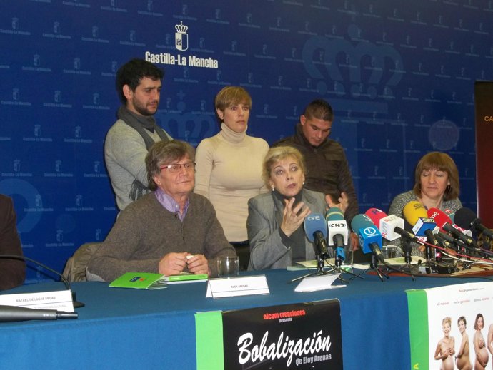 Actore en la presentación de la Red de Teatros C-LM