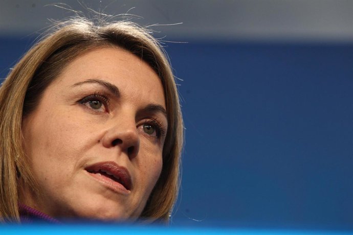 Primer plano de María Dolores de Cospedal