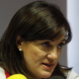 Primer plano de la secretaria de Estado de Cooperación, Soraya Rodríguez