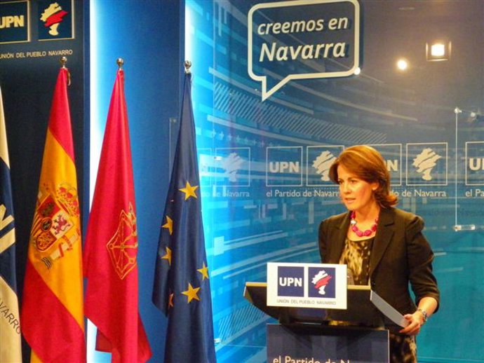 La presidenta de UPN, Yolanda Barcina.