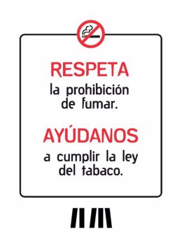 Cartel de Noche Madrid para cumplir la Ley del Tabaco