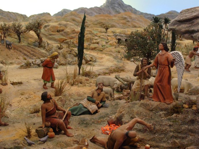 anunciación en el belén