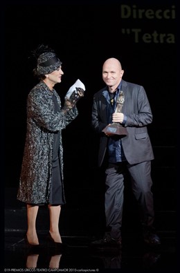 Padrissa recoge el premio para la producción de Les Arts