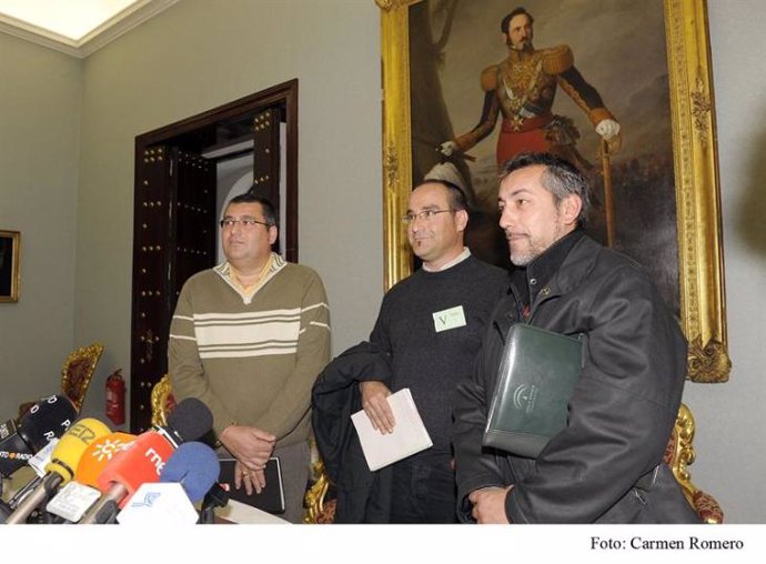 Imagen de trabajadores de Delphi en una pasada visita a la Diputación de Cádiz
