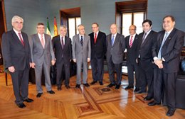 José Antonio Griñán con empresarios andaluces en Cataluña