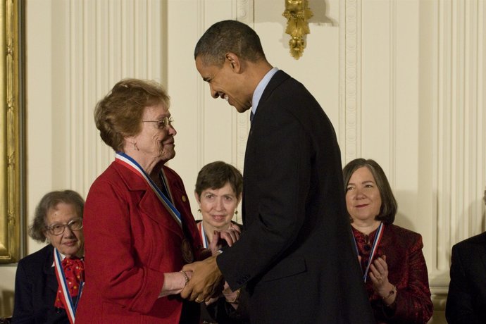 Helen Free con Barack Obama