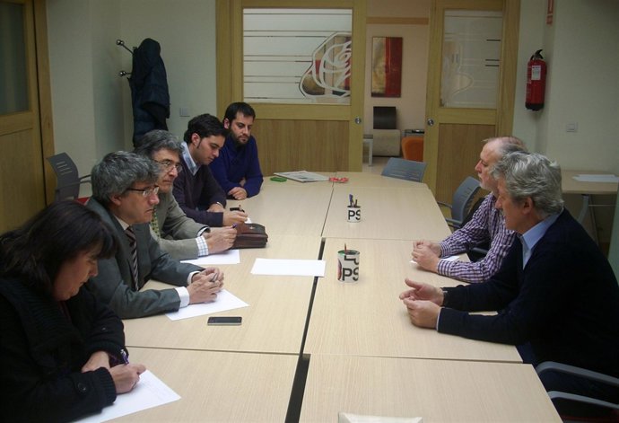 Reunión mantenida entre miembros del PSL y de CC.OO