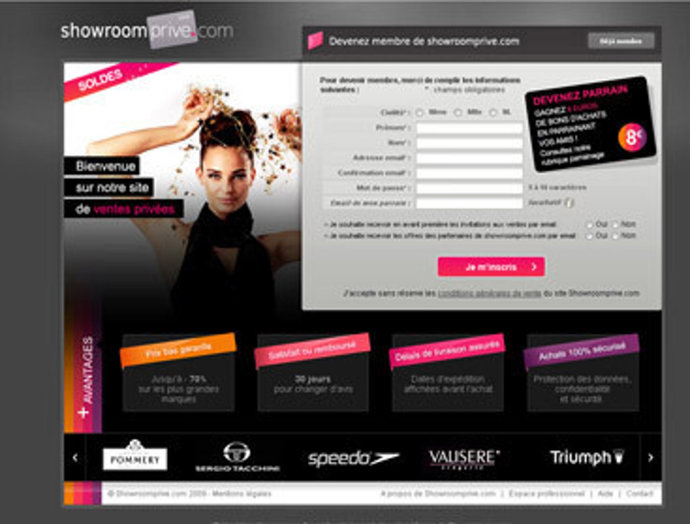 pantalla showroomprive.com