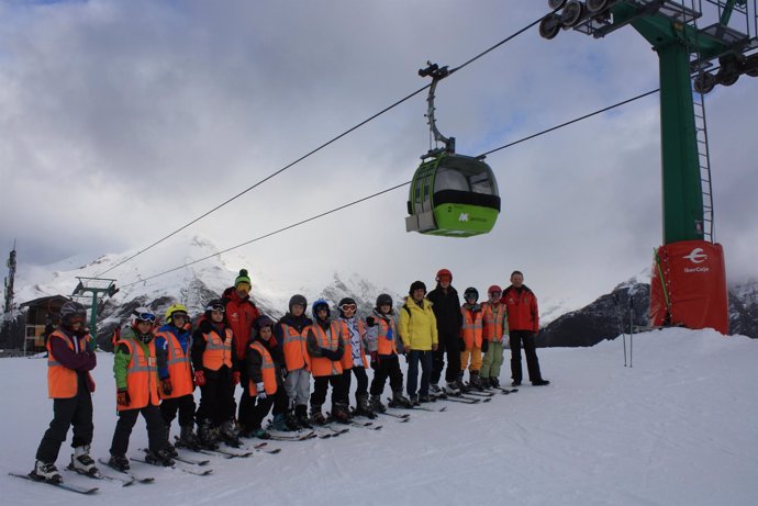 Inicio de la campaña escolar de esquí de la DPH 2011
