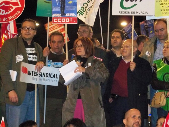 Momento de la lectura del manifiesto