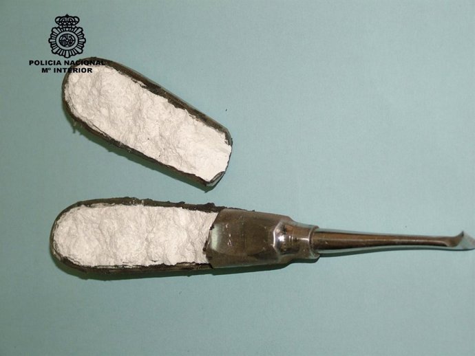 Cocaína camuflada en punzones