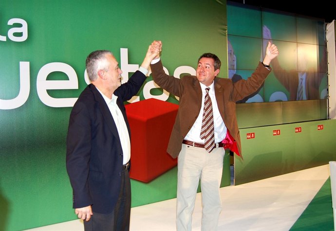 PSOE De Andalucía: Nota Y Fotos Pepe Griñán Juan Espadas 10 1 11