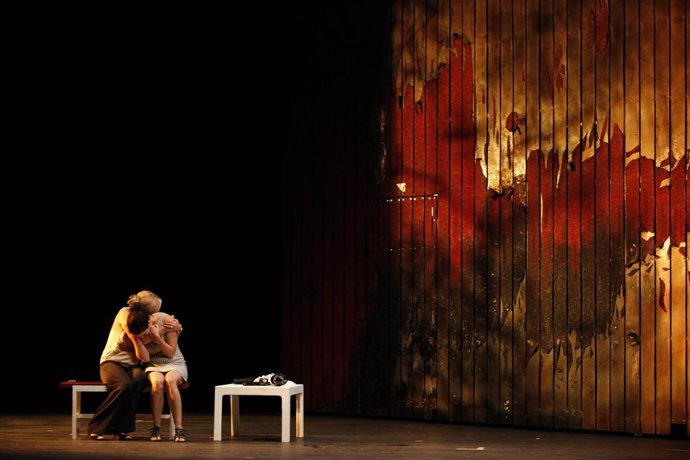 Momento de la obra 'Memento Mori', de Borja Ortiz