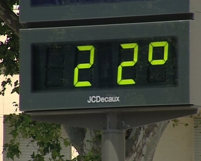 Termómetro en la calle