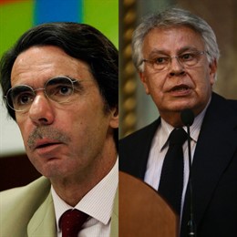 Montaje de Aznar y Felipe Gonzalez