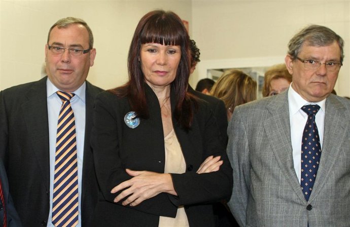 La consejera de Igualdad, Micaela Navarro, este viernes en San Juan Aznalfarache