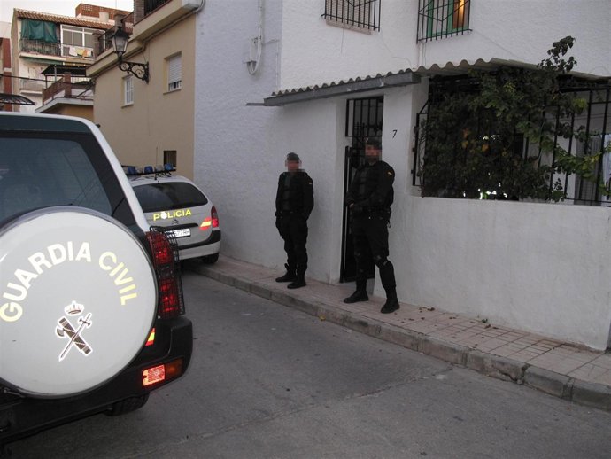 Imagen de la operación 'Lancero' de la Guardia Civil y la Policía Nacional