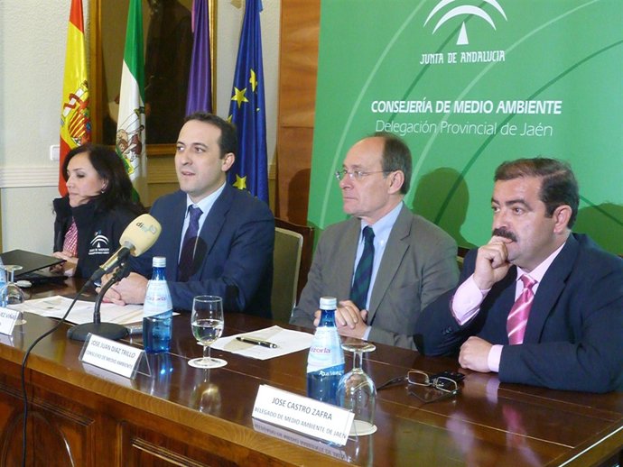 Díaz Trillo con el alcalde de Cazorla 