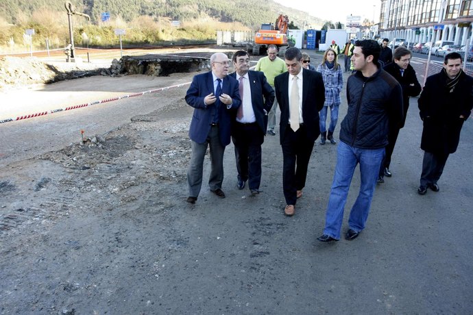 Sota visita las obras