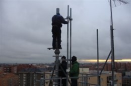 Derribo de una antena de telefonía móvil en Las Musas (San Blas)