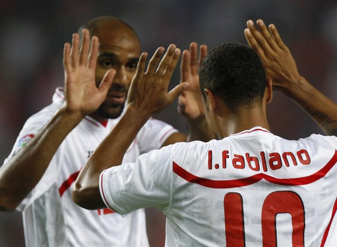 Luis Fabiano y Kanouté
