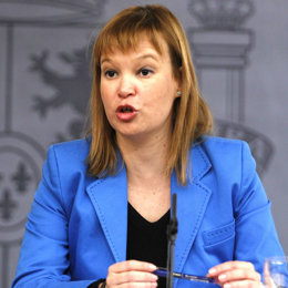 Primer plano de Leyre Pajín