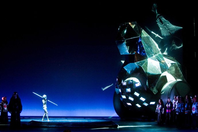 Representación de 'Les Troyens'.