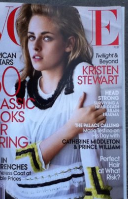 Kristen Stewart en la portada de la revista 'Vogue'