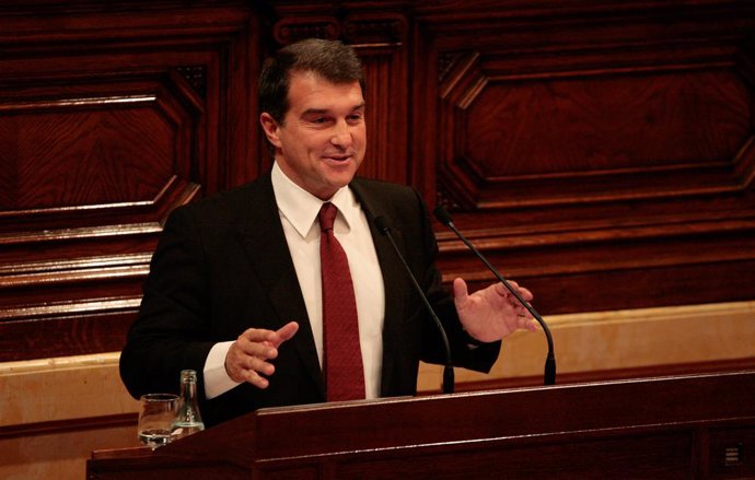 Joan Laporta en el Parlament