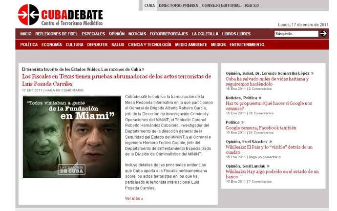 Cuba acusa a Google de censura