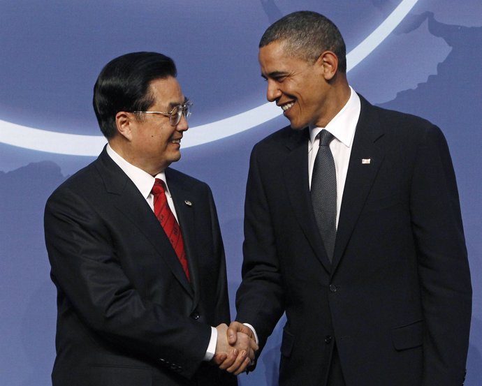Hu Jintao y Barack Obama