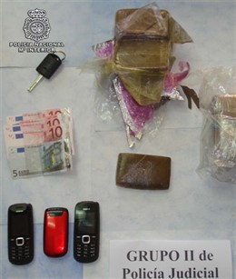 Placas de hachís intervenidas en Almería