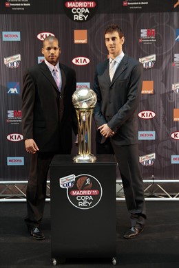 Víctor Claver y Eulis Baez, sorteo Copa del Rey 2011