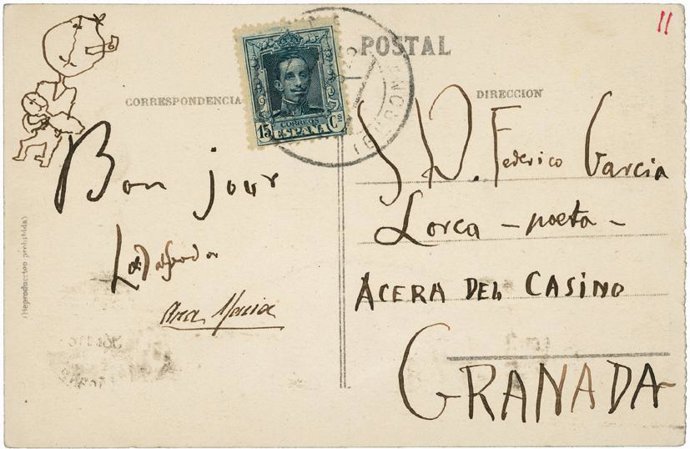 NP PRESENTACIÓN "GEOGRAFÍA POSTAL" LAS POSTALES DE GARCÍA LORCA ESPACIO PARA EL 