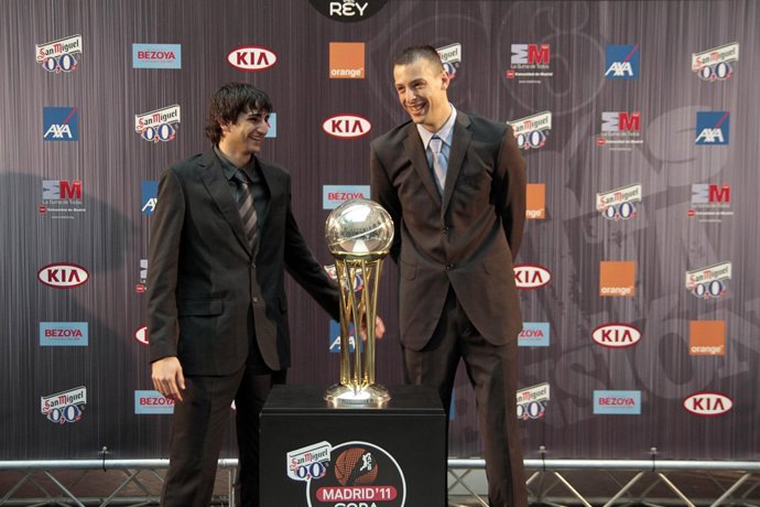 Ricky Rubio y Jordi Trias, sorteo Copa del Rey 2011