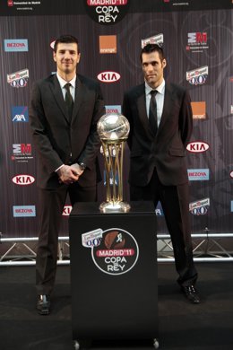Fernando San Emeterio y Marko Banic, sorteo Copa del Rey 2011
